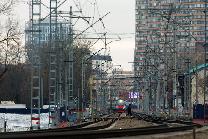 Электричка МЦД в Подмосковье