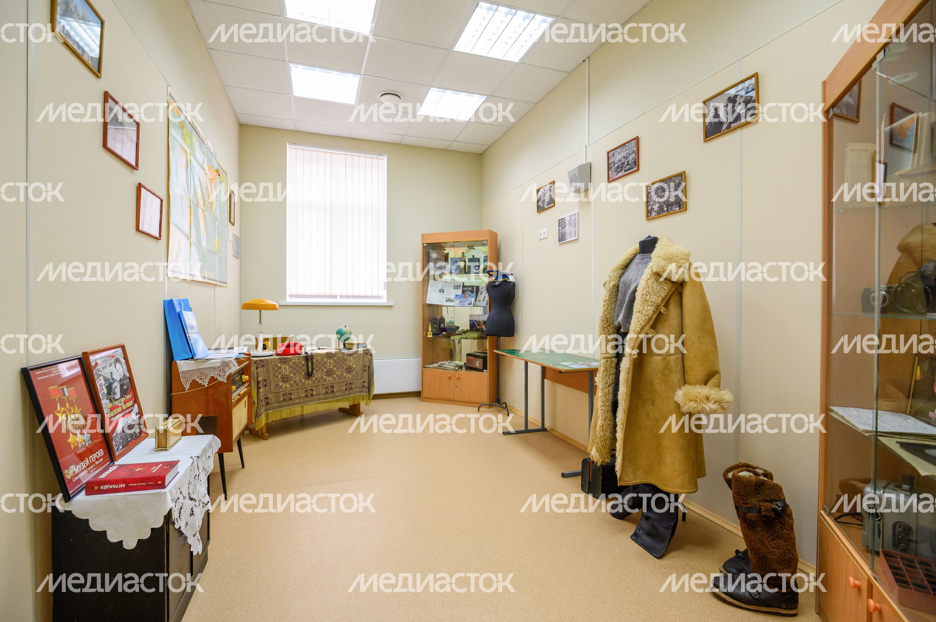 Музей, посвященный герою СССР Василию Молокову, в Молоковской школе в Ленинском округе