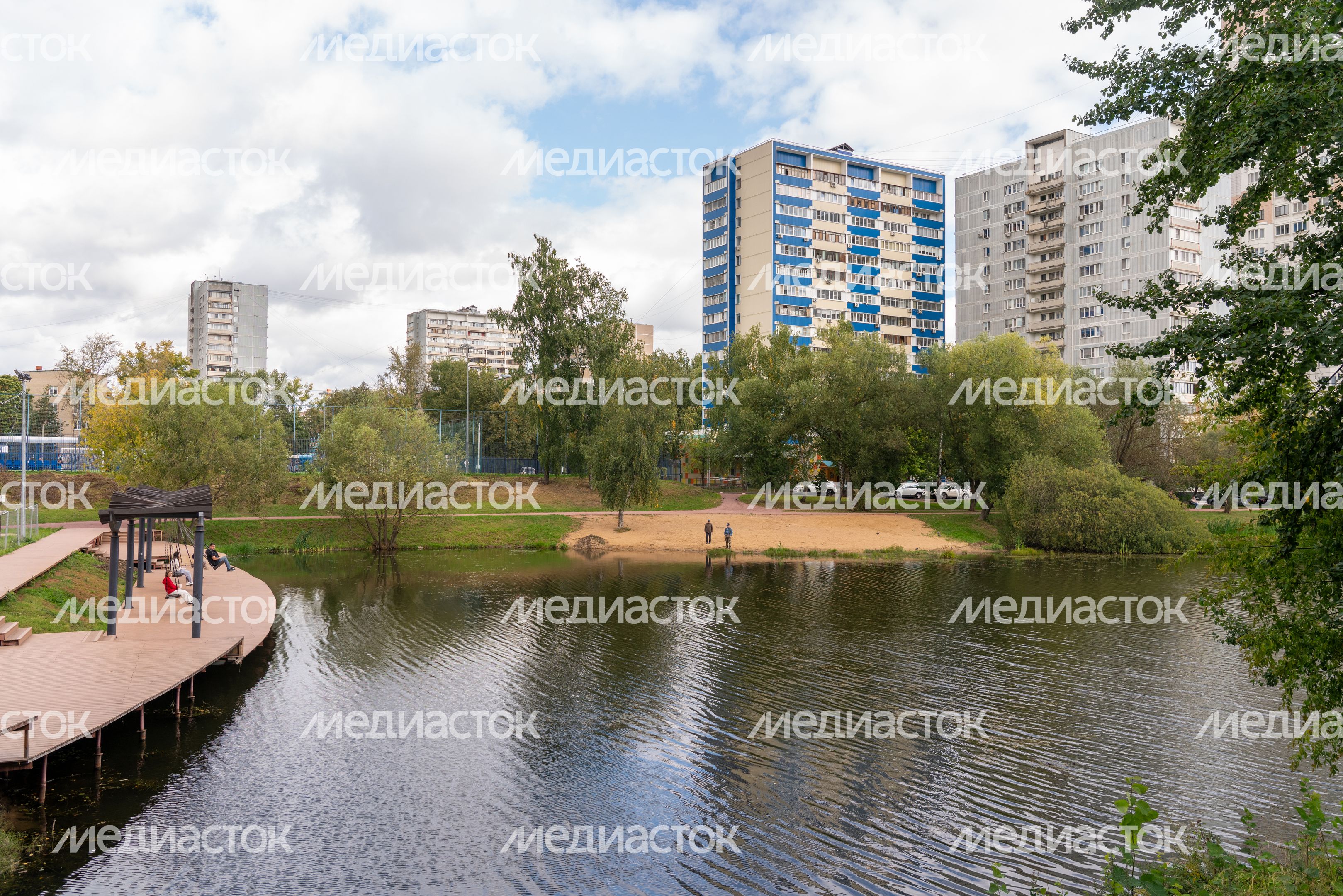 Набережная у Комсомольского пруда в Одинцово