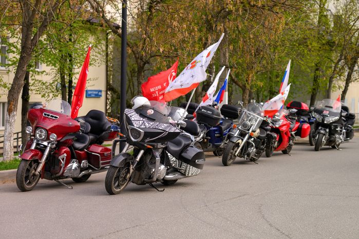 55-й автомотопробег в Дмитрове ко Дню Победы
