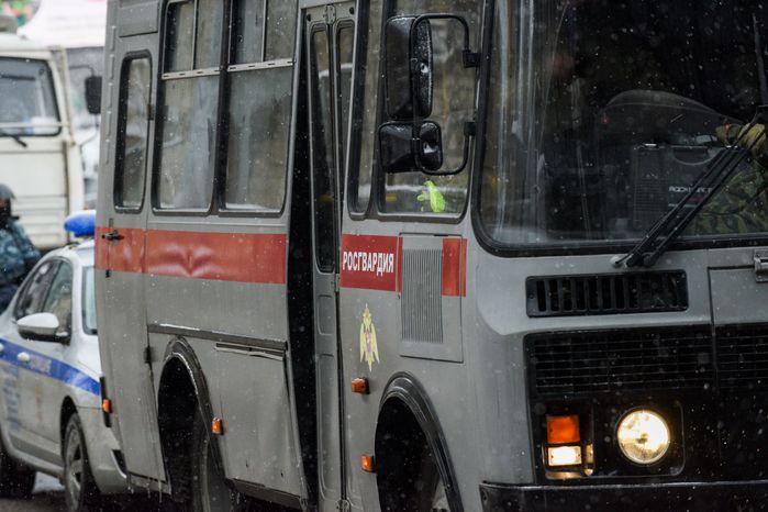 Охрана общественного порядка сотрудниками полиции в Москве