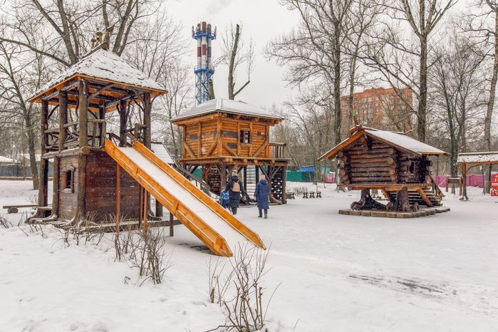 Зимний Щелковский городской парк культуры и отдыха