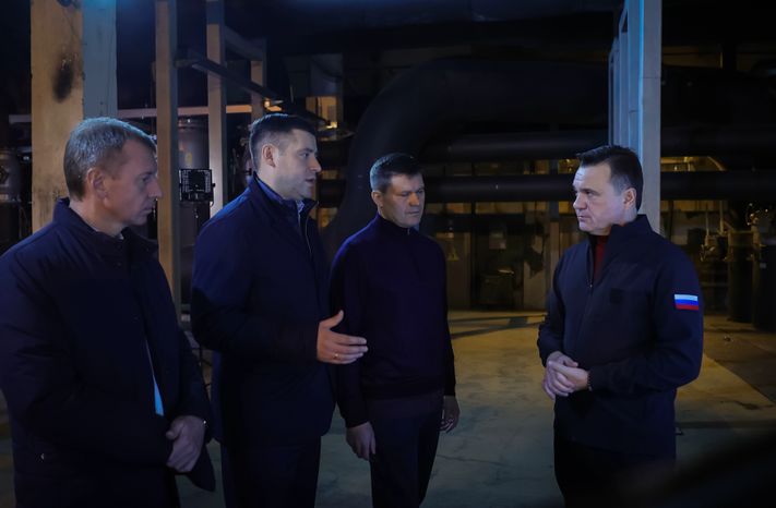 Андрей Воробьев посетил котельную в подольском микрорайоне Климовск