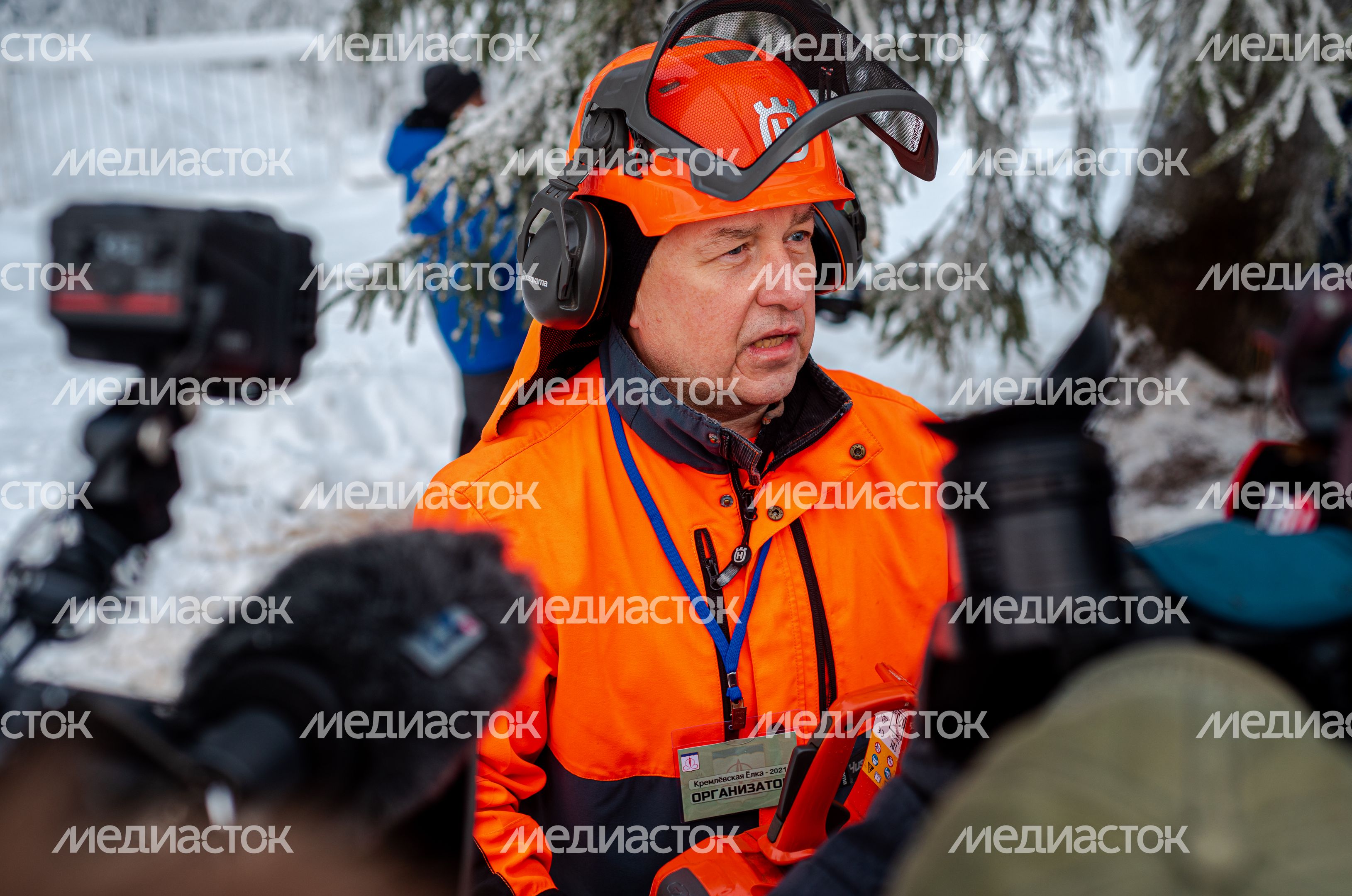 Рубка главной новогодней елки страны