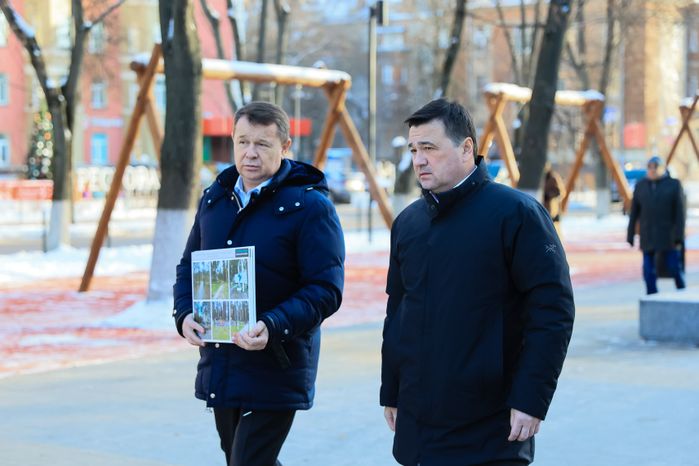 Встреча Губернатора Подмосковья с родителями учащихся СОШ №2